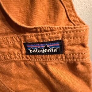 Patagonia Women's Overall Jeans Shorts XS Robin Brown Organic Cotton Pockets
